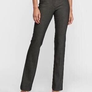 Express Editor Black/Grey Dot Trouser Pant Size 6